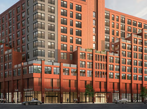 a rendering of the new forest hills affordable development